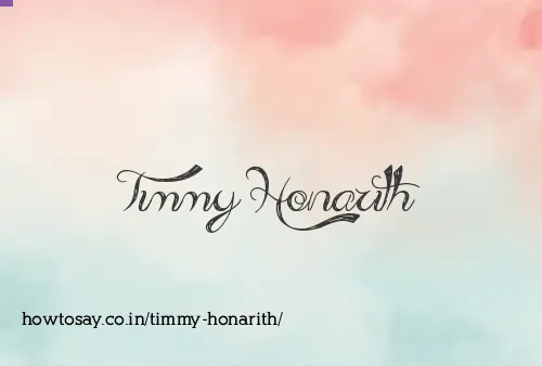Timmy Honarith