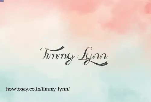Timmy Lynn