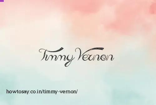 Timmy Vernon