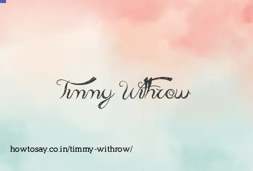 Timmy Withrow