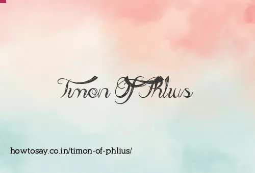 Timon Of Phlius