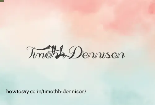 Timothh Dennison