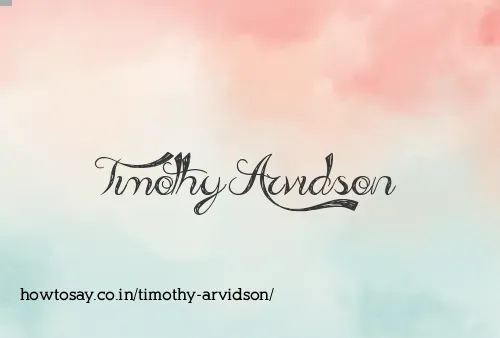 Timothy Arvidson