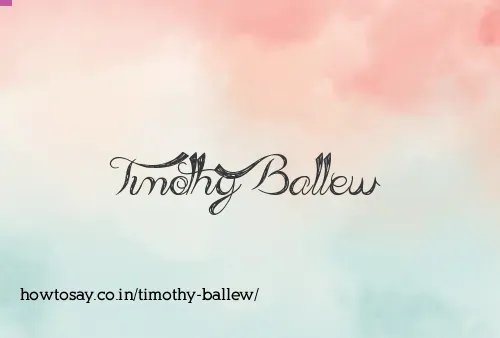 Timothy Ballew