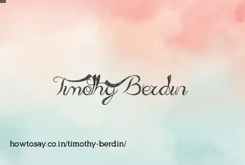 Timothy Berdin