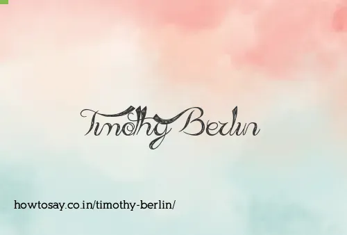 Timothy Berlin