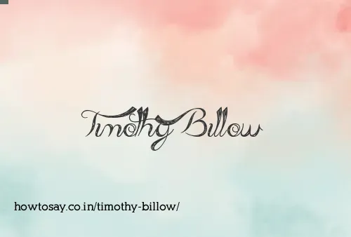 Timothy Billow