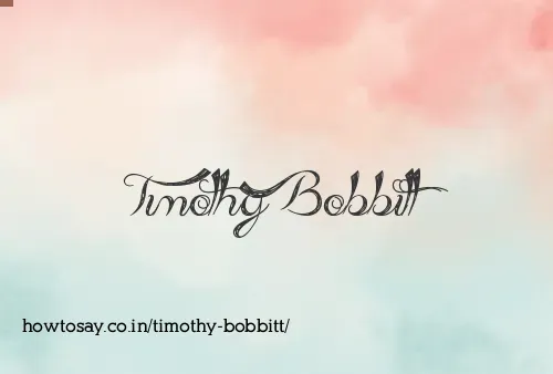 Timothy Bobbitt