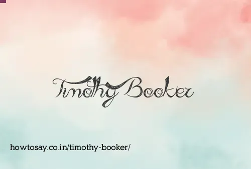 Timothy Booker