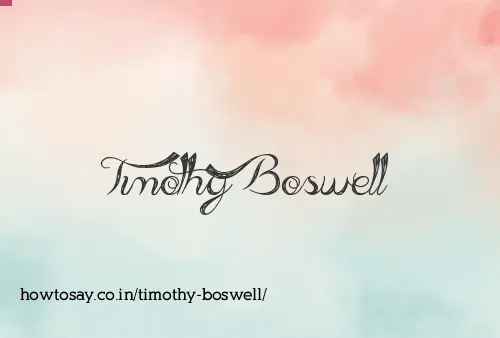 Timothy Boswell