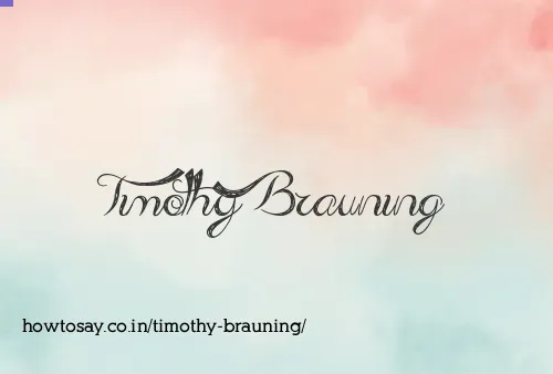 Timothy Brauning