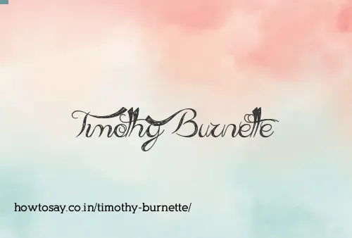 Timothy Burnette