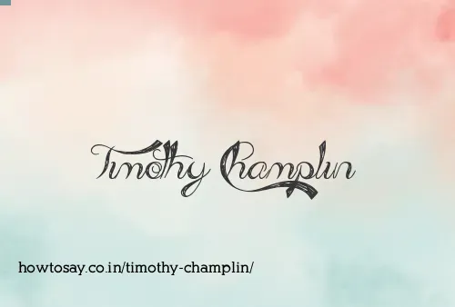 Timothy Champlin
