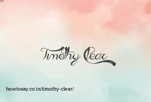 Timothy Clear