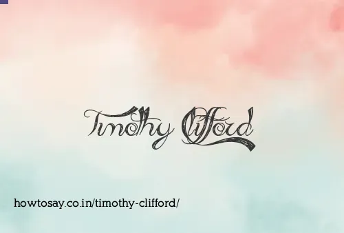 Timothy Clifford