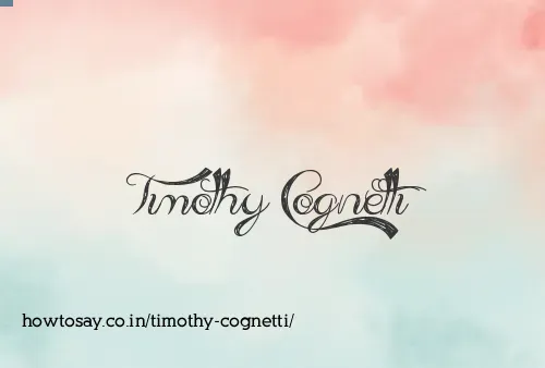 Timothy Cognetti