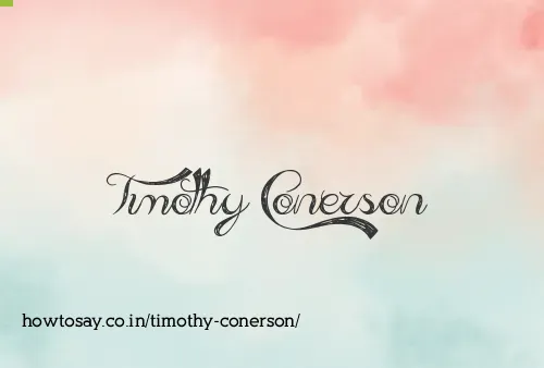 Timothy Conerson