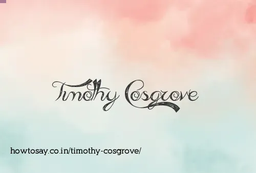 Timothy Cosgrove