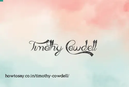 Timothy Cowdell
