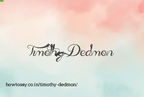 Timothy Dedmon