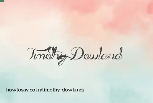 Timothy Dowland