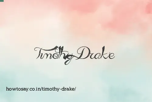 Timothy Drake