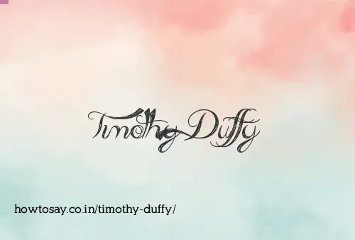 Timothy Duffy