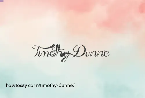 Timothy Dunne