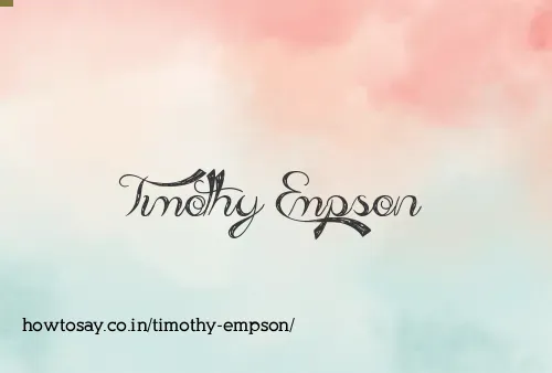 Timothy Empson