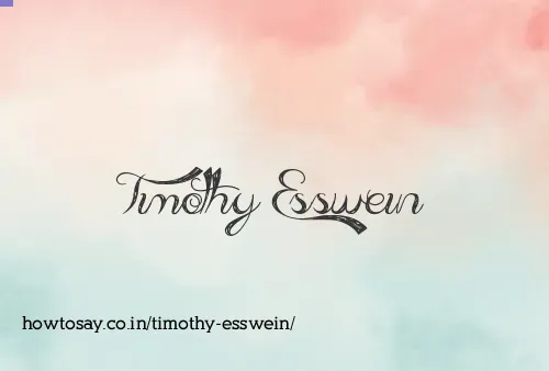 Timothy Esswein