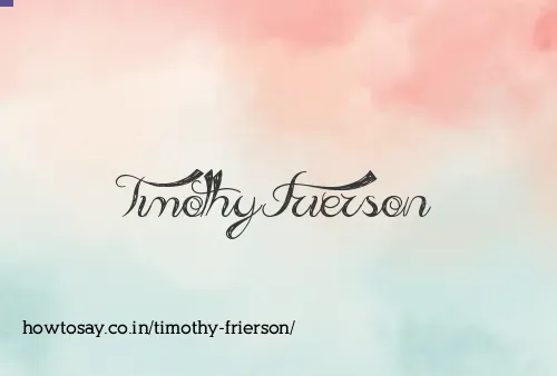 Timothy Frierson