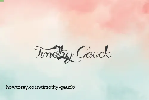 Timothy Gauck