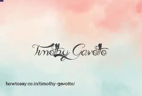 Timothy Gavotto