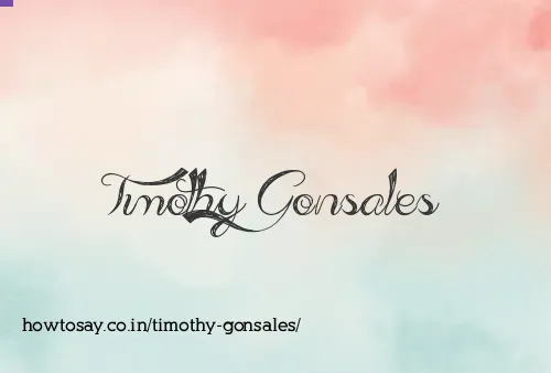 Timothy Gonsales