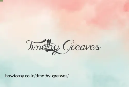 Timothy Greaves