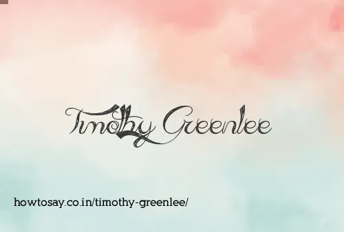 Timothy Greenlee