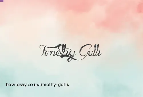 Timothy Gulli