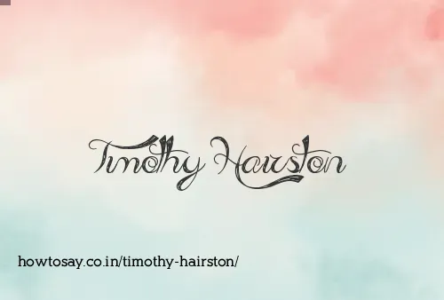 Timothy Hairston