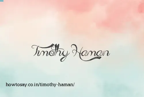 Timothy Haman