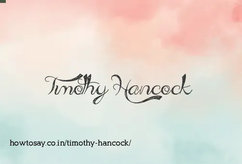Timothy Hancock