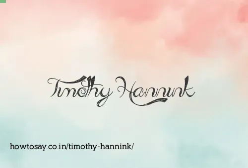 Timothy Hannink