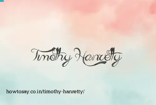 Timothy Hanretty