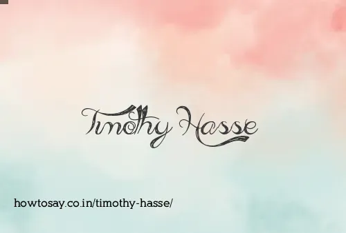 Timothy Hasse