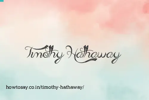Timothy Hathaway