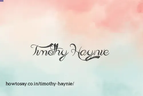 Timothy Haynie