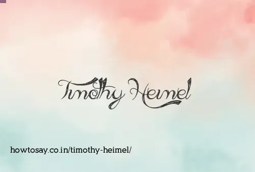 Timothy Heimel