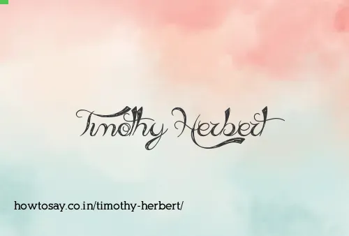 Timothy Herbert