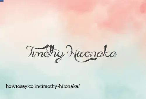 Timothy Hironaka
