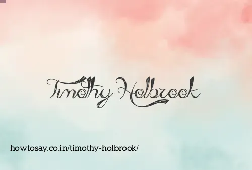 Timothy Holbrook