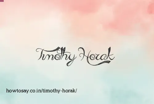 Timothy Horak